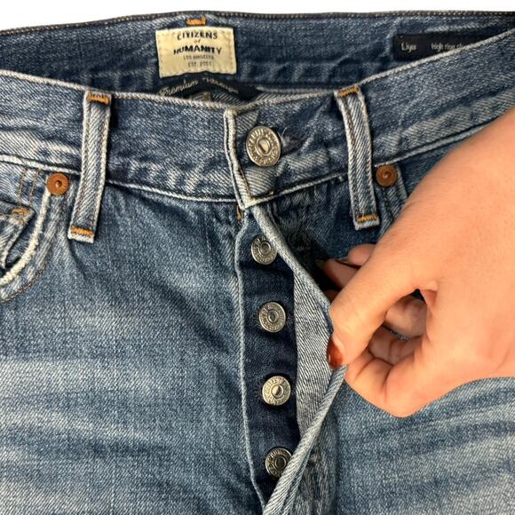 Citizens of Humanity Liya Premium Vintage High Rise Classic Fade Out Jeans sz 24 - Picture 11 of 12